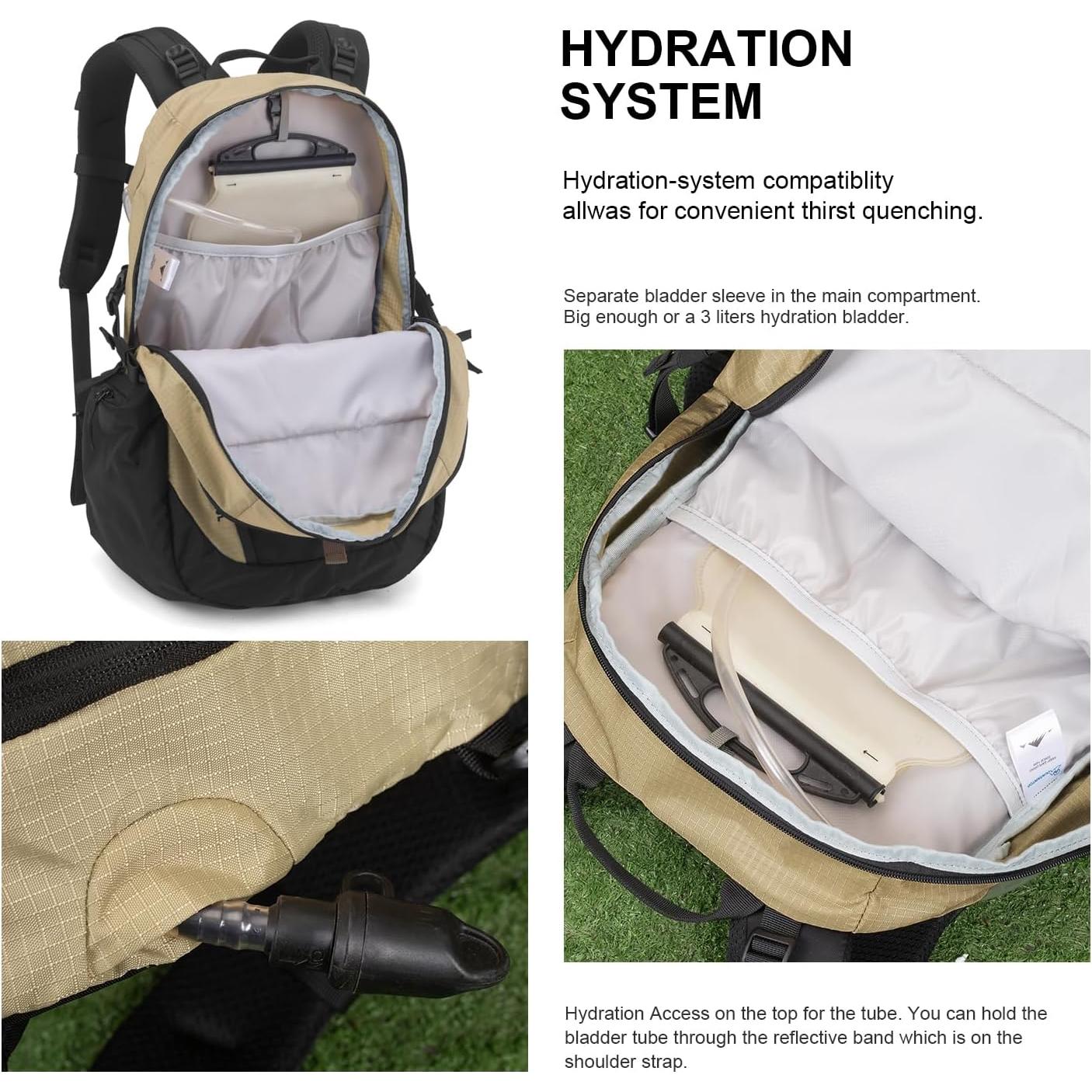 Mochila de Senderismo MOUNTAINTOP 40L Unisex Resistente y Ligera