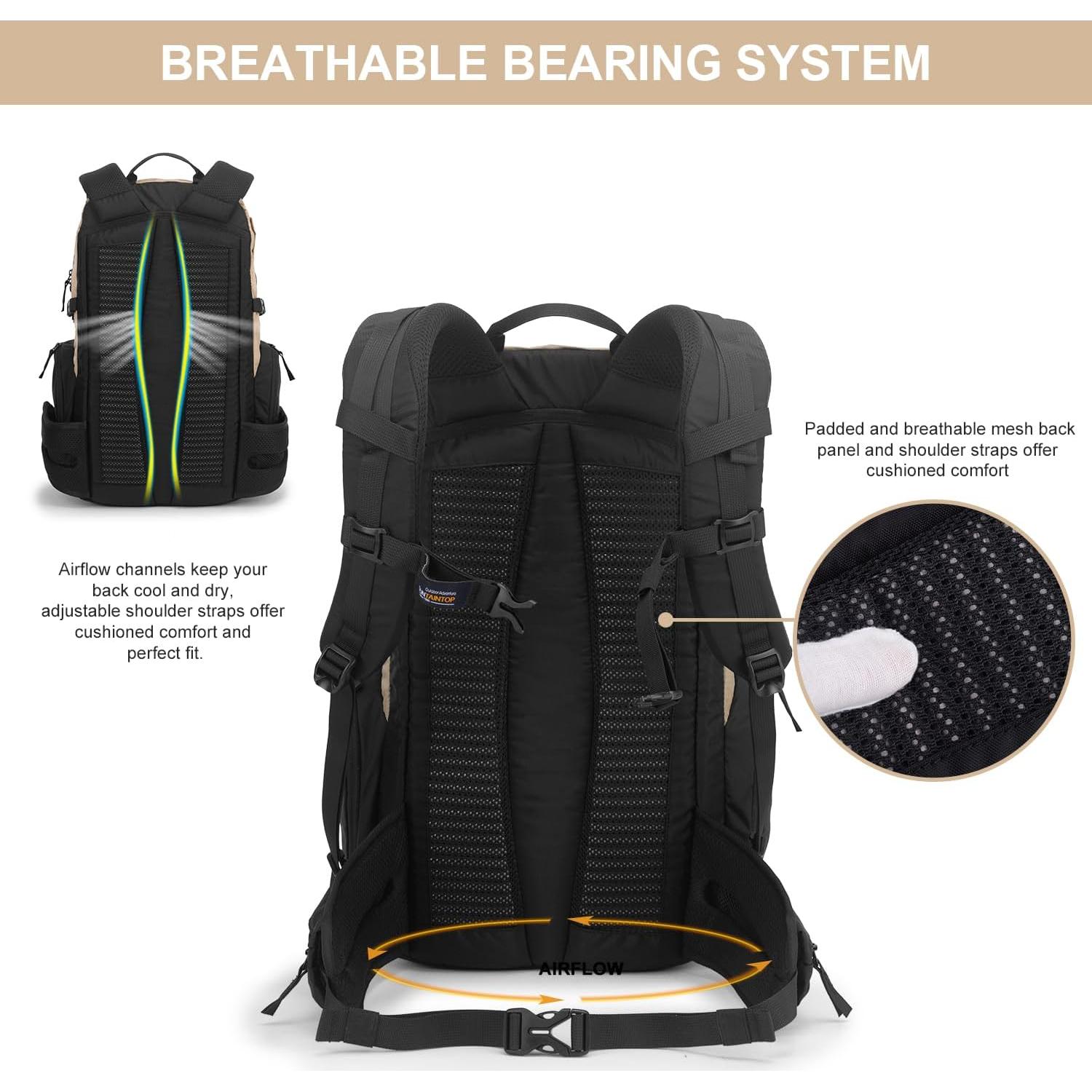 Mochila de Senderismo MOUNTAINTOP 40L Unisex Resistente y Ligera