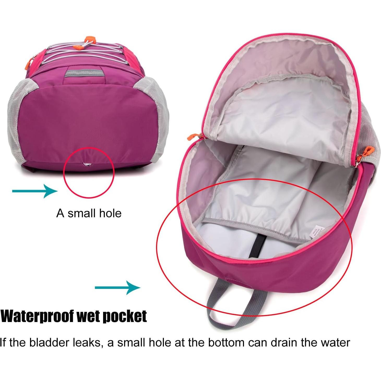 Mochila de senderismo Ivygreen para niños pequeños 14L Púrpura