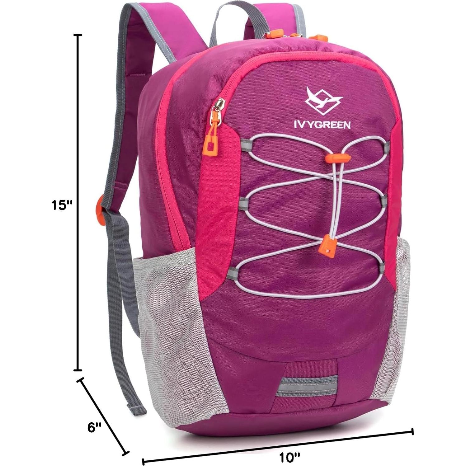 Mochila de senderismo Ivygreen para niños pequeños 14L Púrpura