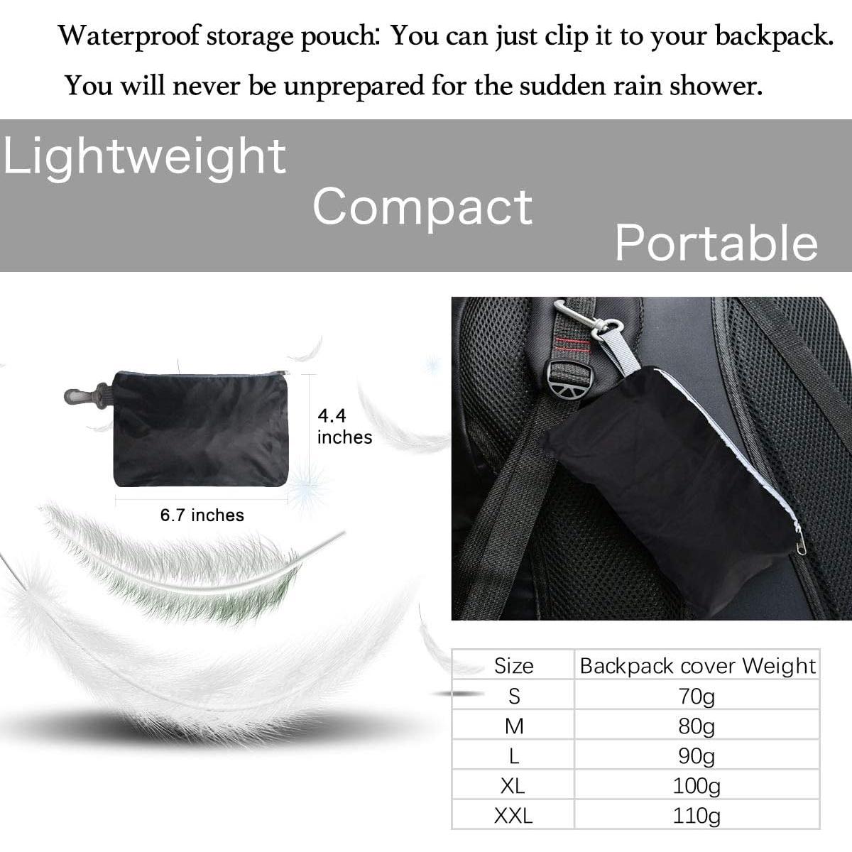 Cubierta de Mochila Impermeable Frelaxy S Verde Militar 8000mm