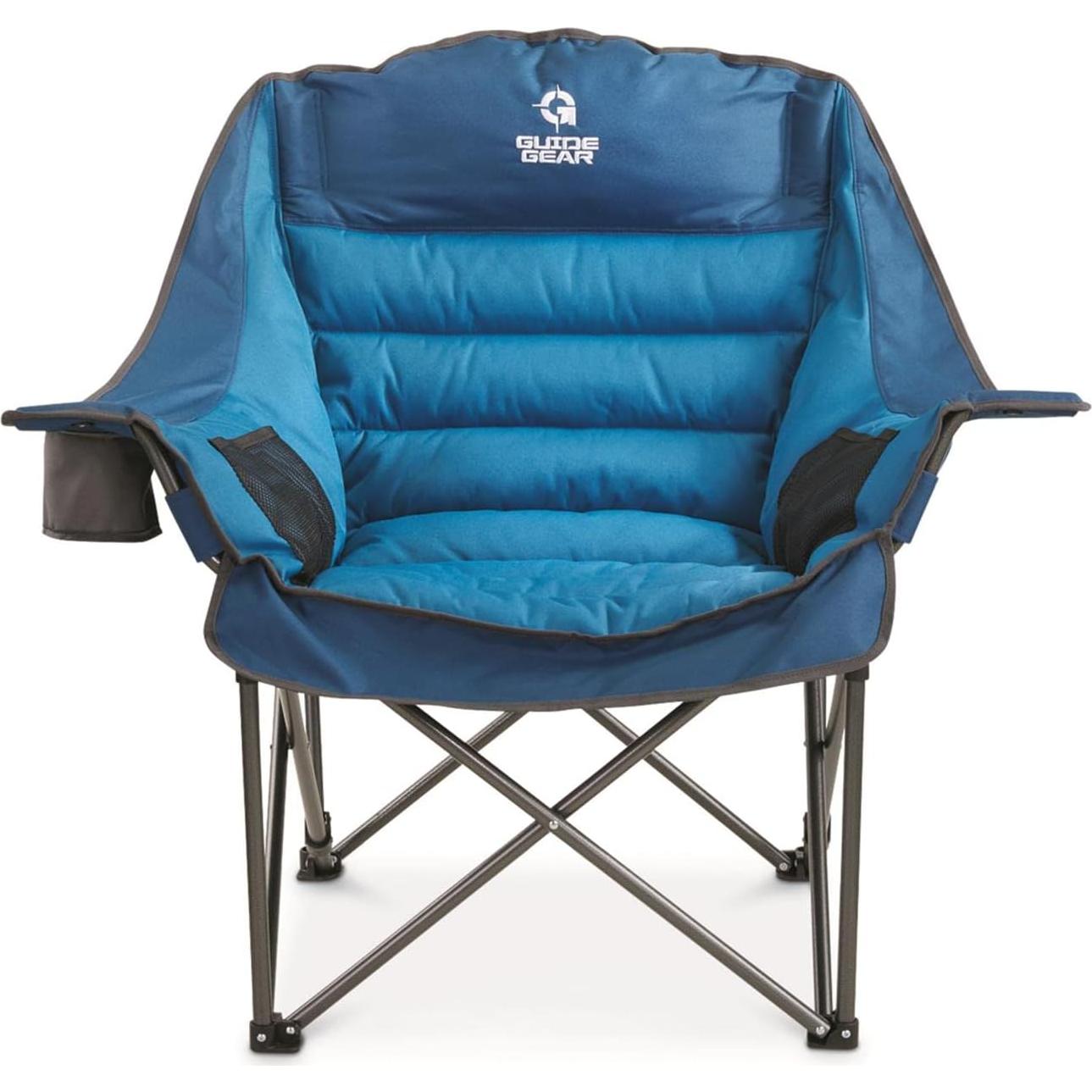 Silla de Camping Plegable Guía Gear XL Cuadros Rojos 400 lb