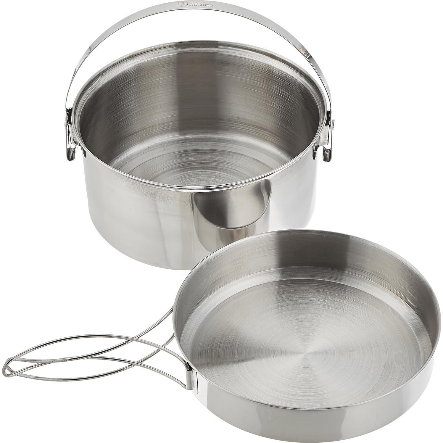 Hervidor de Acero Inoxidable Olicamp 0.95L con Tapa Sartén