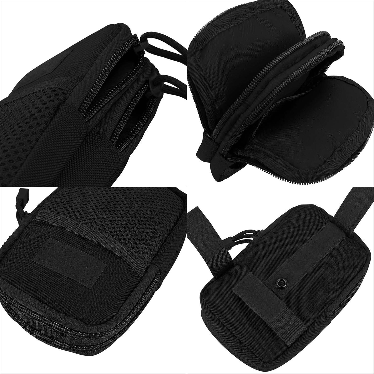 Bolsa de Correa para Mochila BOOSTEADY Negra 11.4x17.8cm