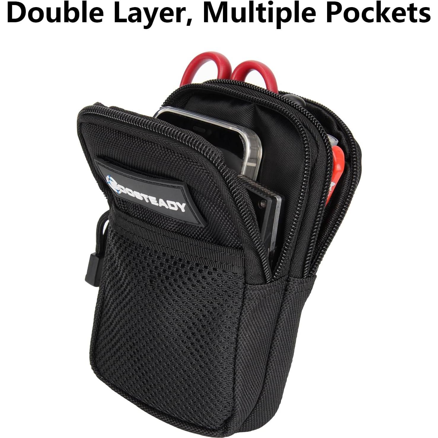 Bolsa de Correa para Mochila BOOSTEADY Negra 11.4x17.8cm