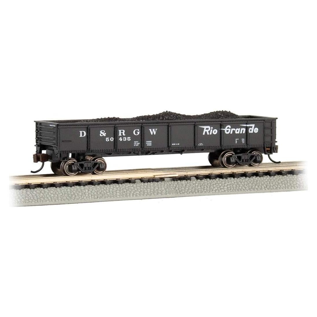 Carro Gondola Bachmann 40' D&RGW Negro con Carbón Escala N