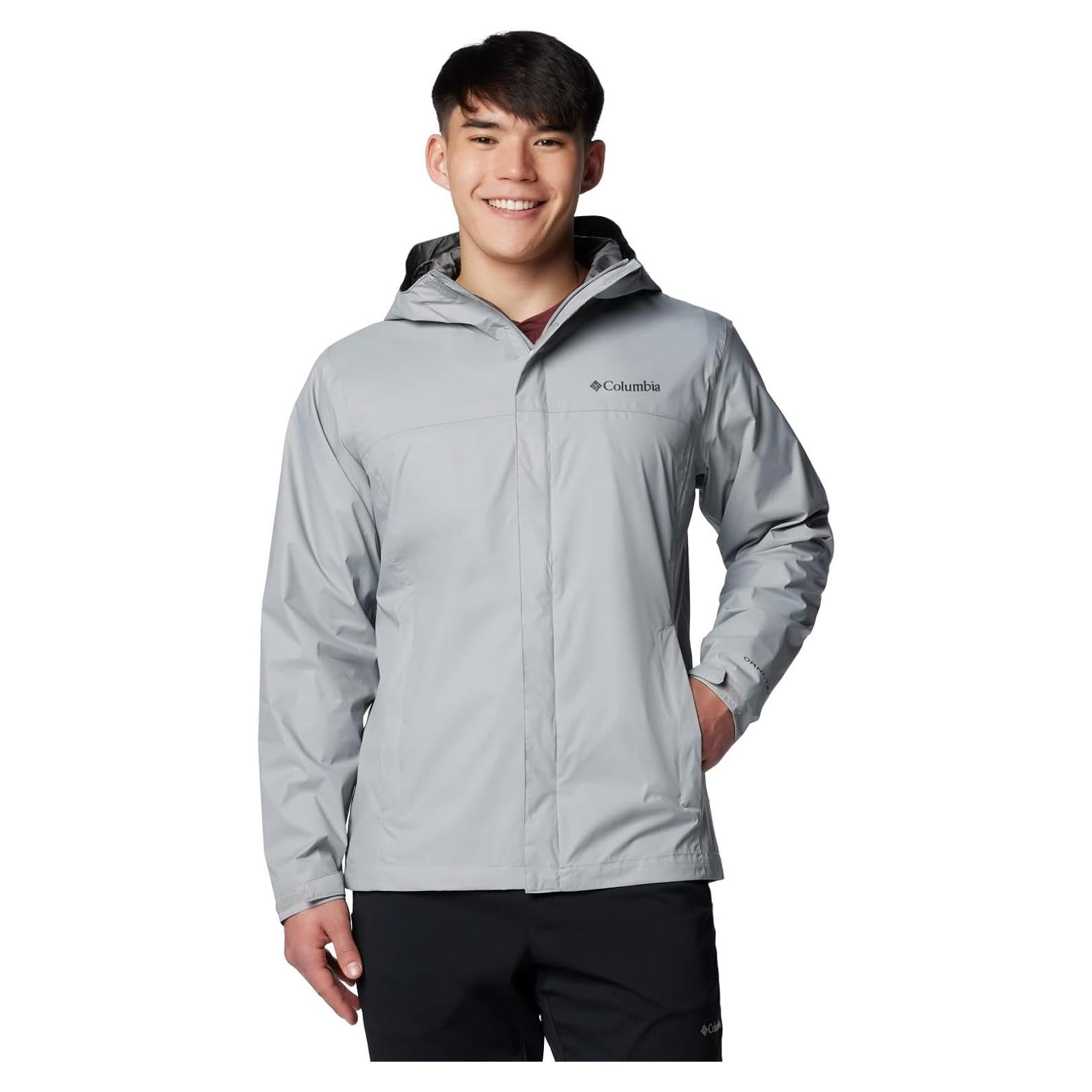 Chaqueta de Lluvia Impermeable II Hombre Columbia Gris Grande