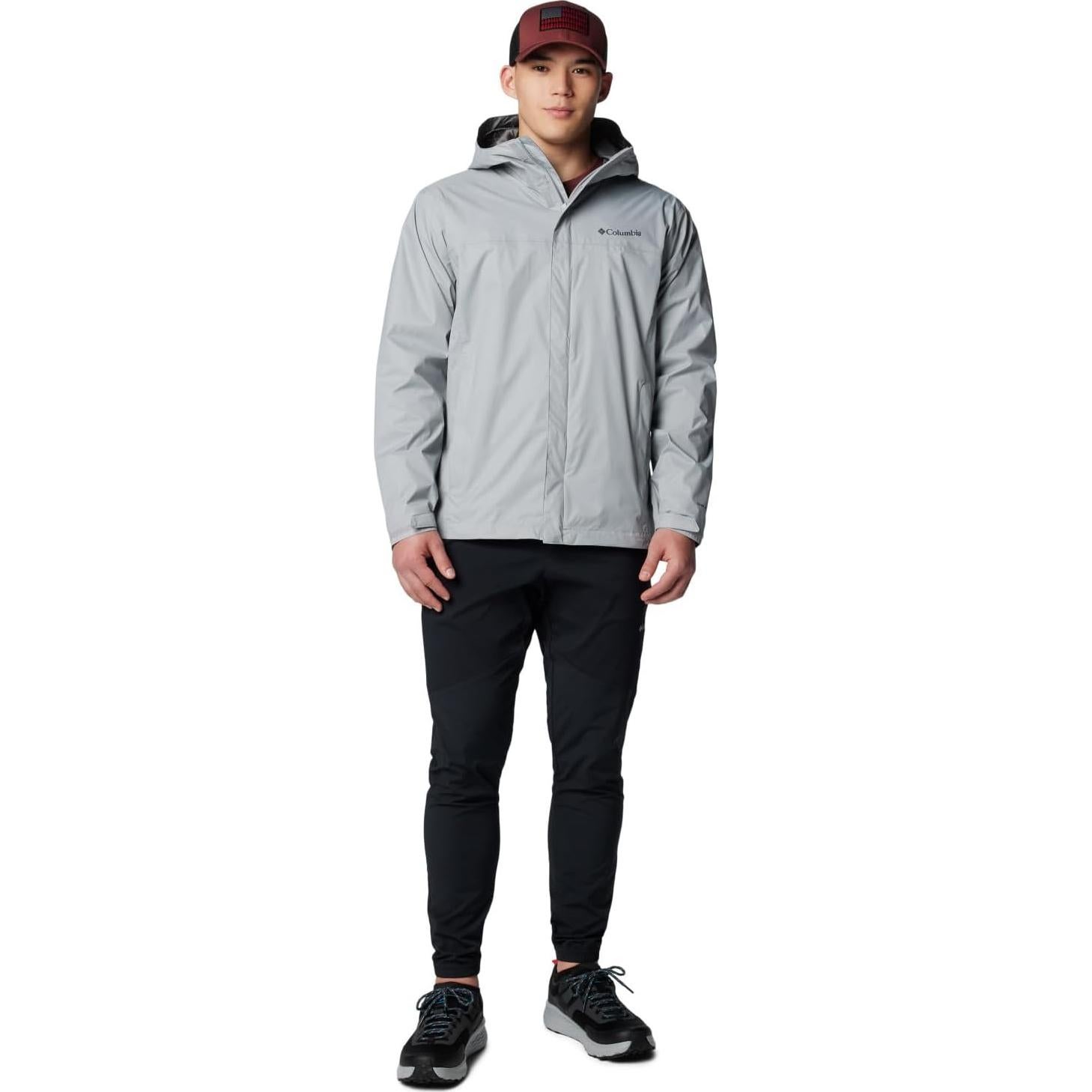 Chaqueta de Lluvia Impermeable II Hombre Columbia Gris Grande