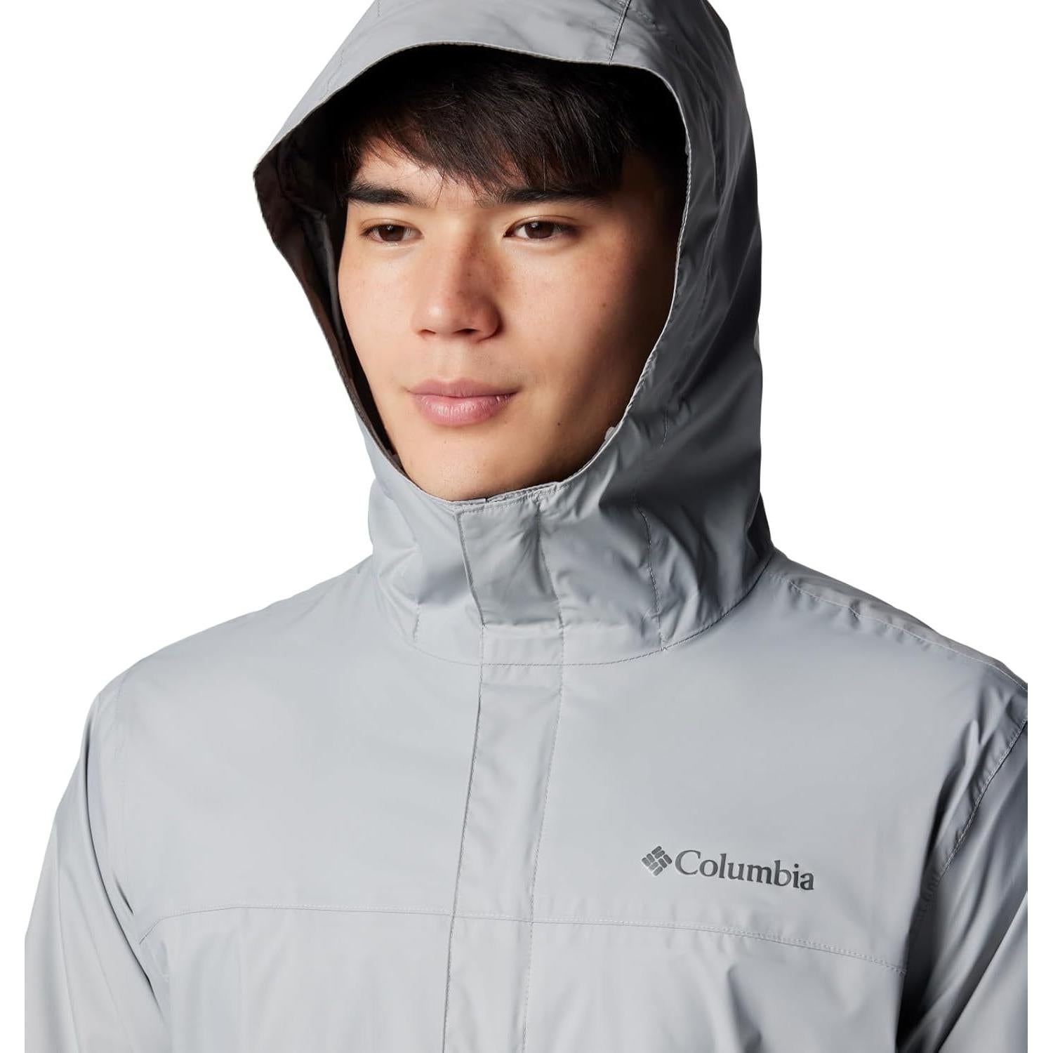 Chaqueta de Lluvia Impermeable II Hombre Columbia Gris Grande