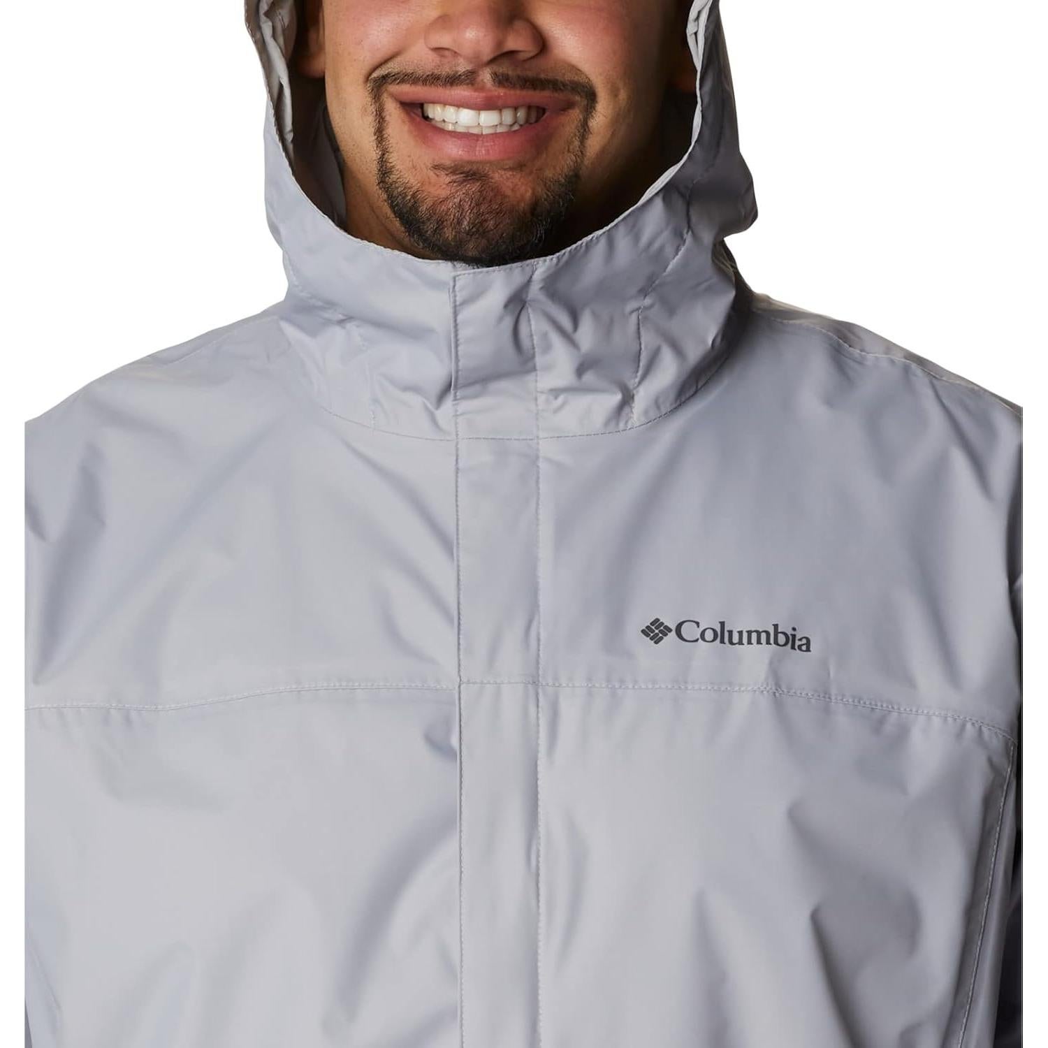 Chaqueta de Lluvia Impermeable II Hombre Columbia Gris Grande