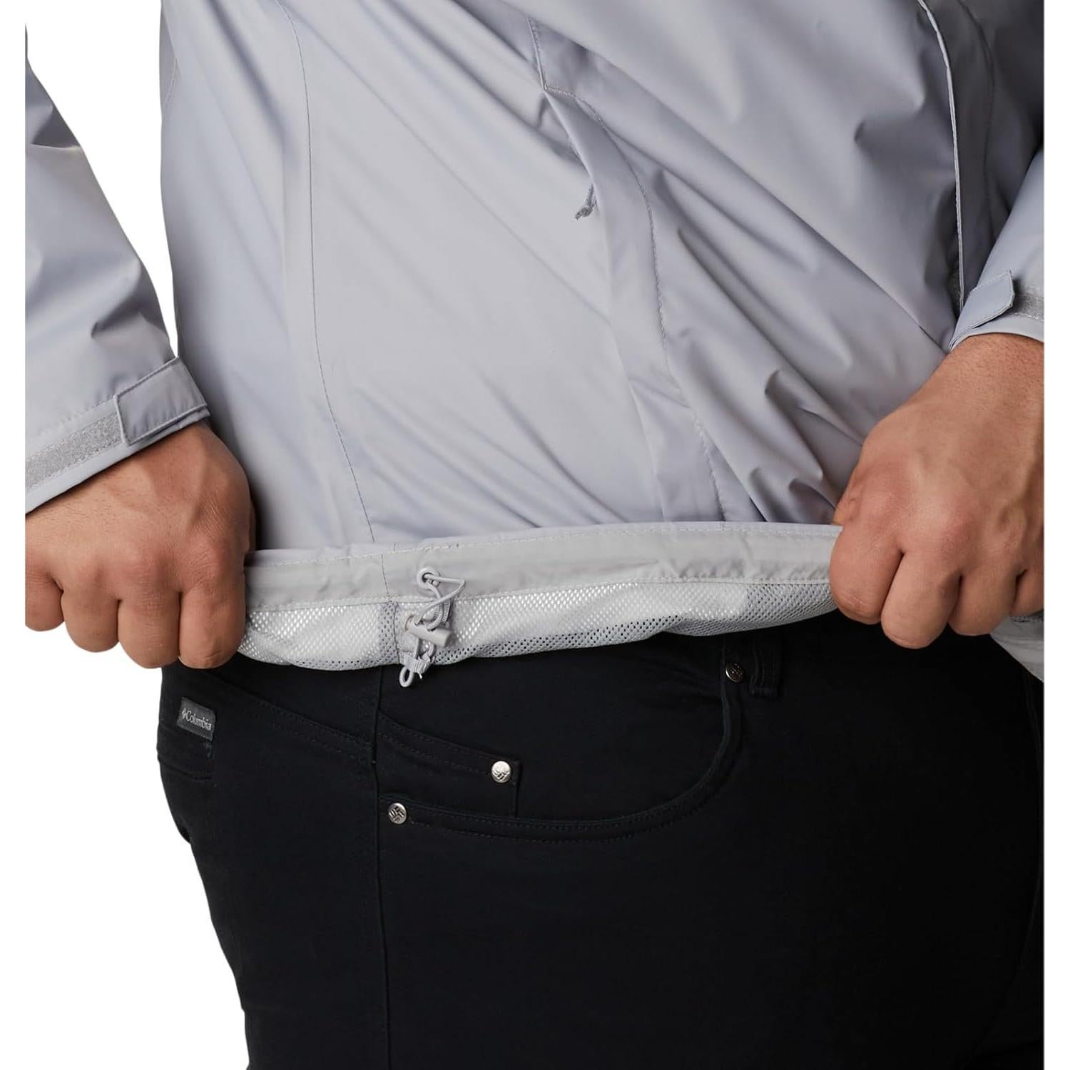 Chaqueta de Lluvia Impermeable II Hombre Columbia Gris Grande