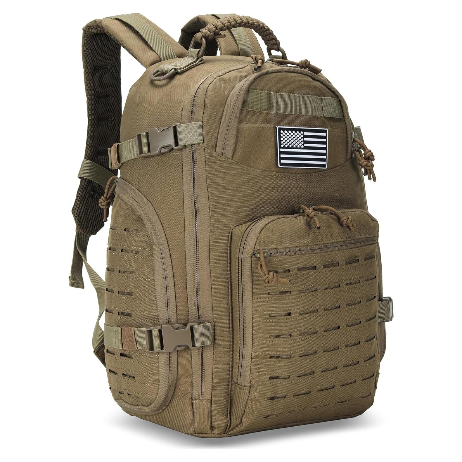 Mochila de Senderismo 30L Unisex Caqui - Oxford 900D