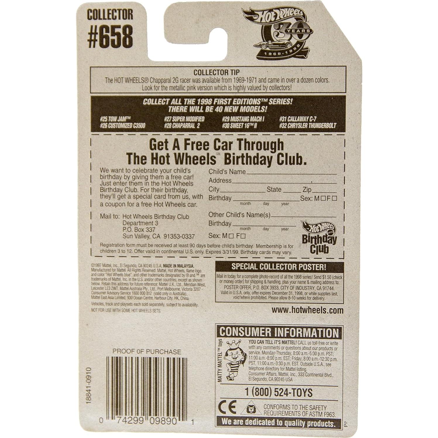 Camión de Remolque Rojo Hot Wheels 1998 1:64 Die Cast