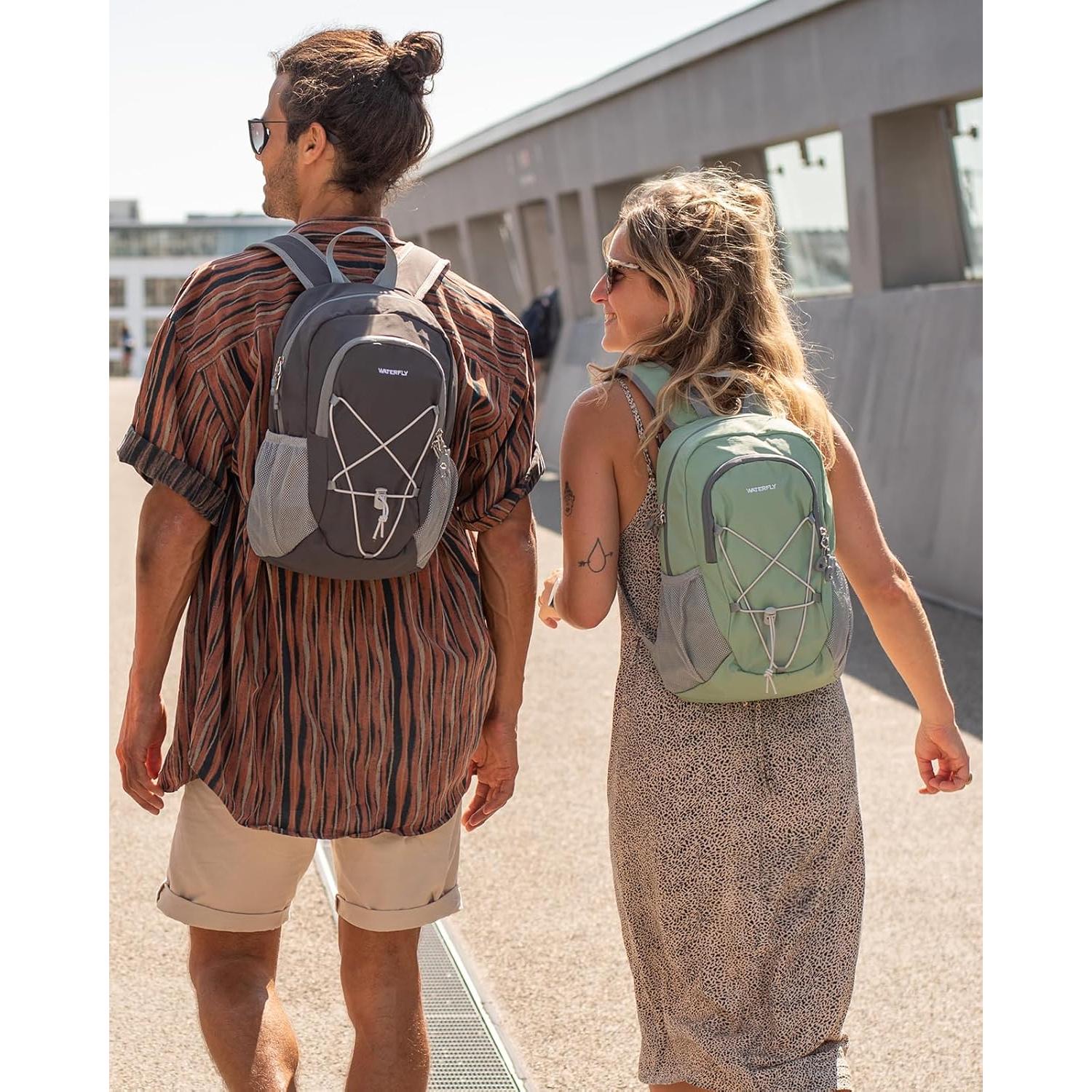 Mochila de Senderismo WATERFLY 12L Unisex Verde Guisante