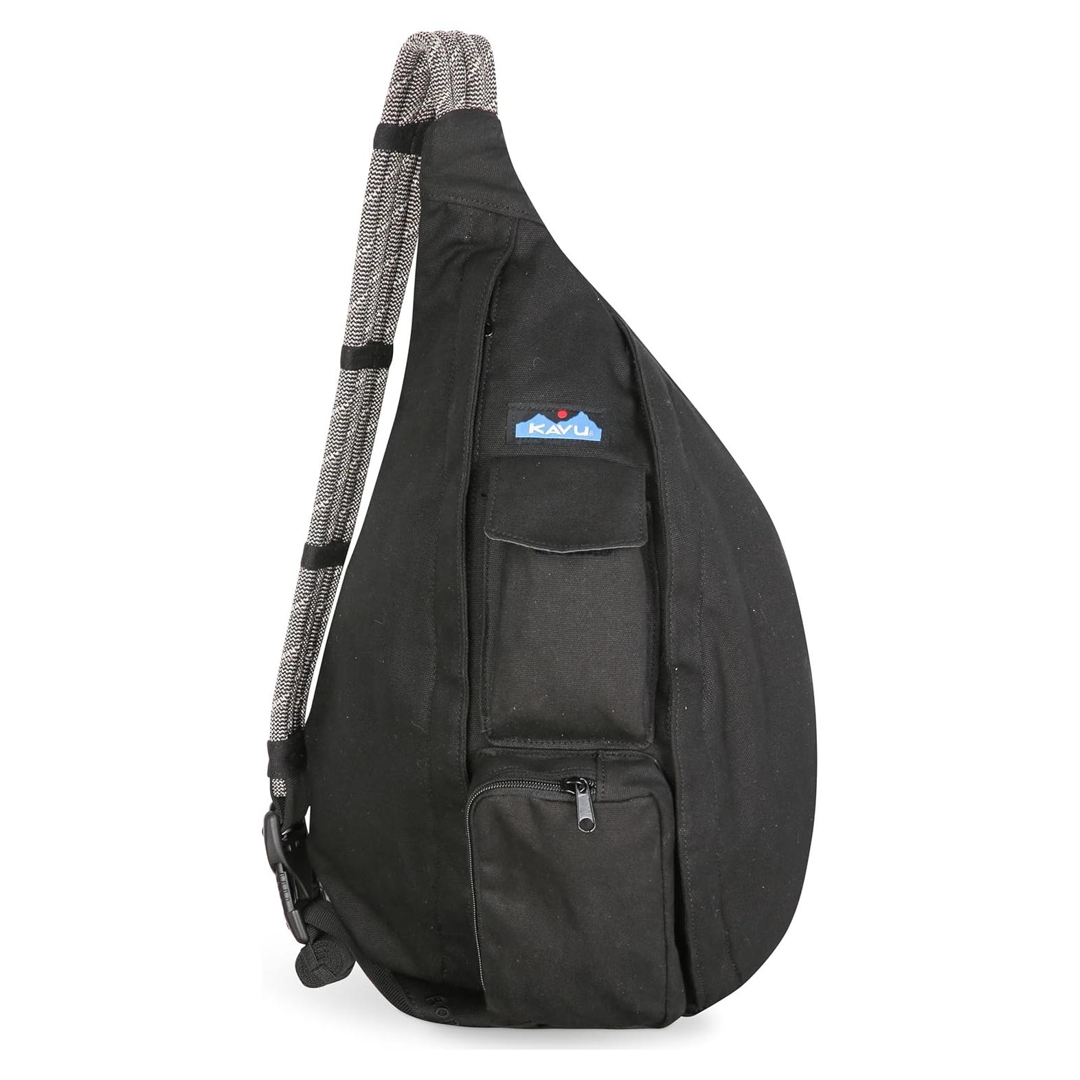 KAVU Original Rope Bag Sling Pack with Adjustable Rope Shoulder Strap