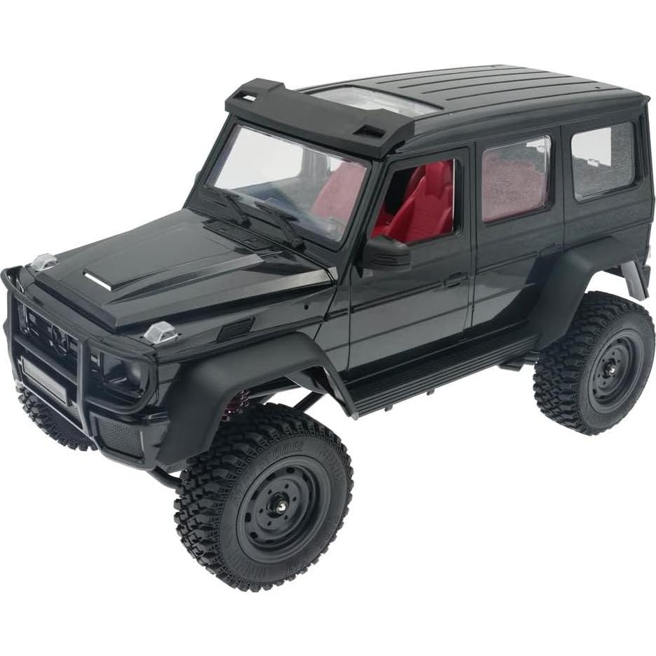 R/C MN-86 4WD 1/12 2.4G Monster Truck Remote Control G500 RC Car Rock Crawler Climbing Off Road Truck w/Headlight RTR Vehicle Models for Kids and Adults - Black