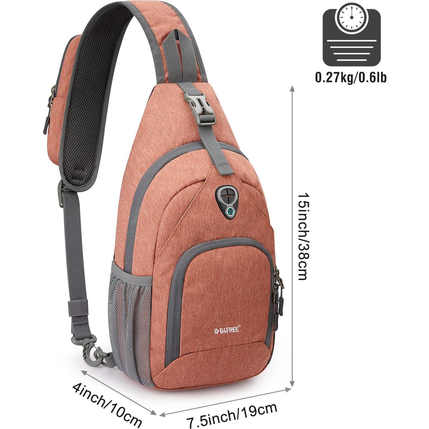 Mochila Cruzada G4Free Tn22b091d con Protección RFID 7L