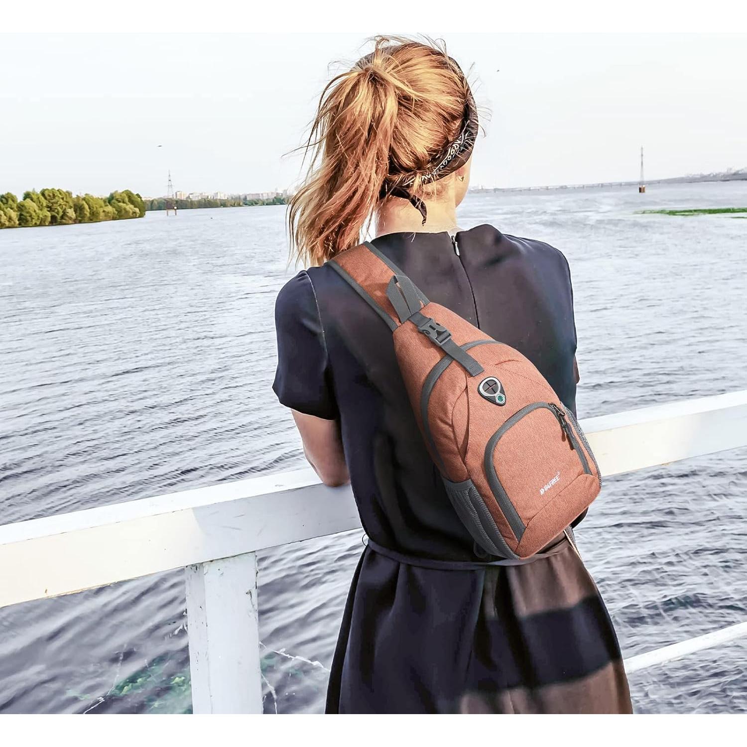 Mochila Cruzada G4Free Tn22b091d con Protección RFID 7L