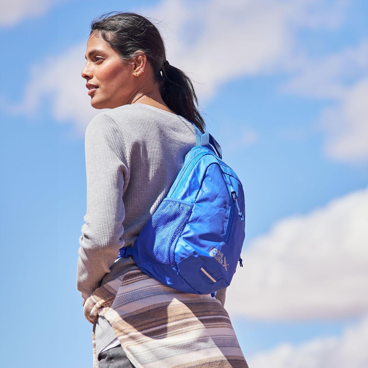 Bolsa Sling Plegable Eddie Bauer 10L Verde Oscuro - Nylon Ripstop