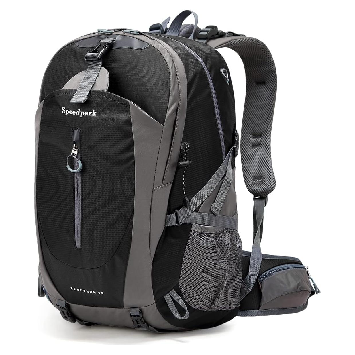 Mochila de Senderismo 40L Impermeable Unisex con Funda