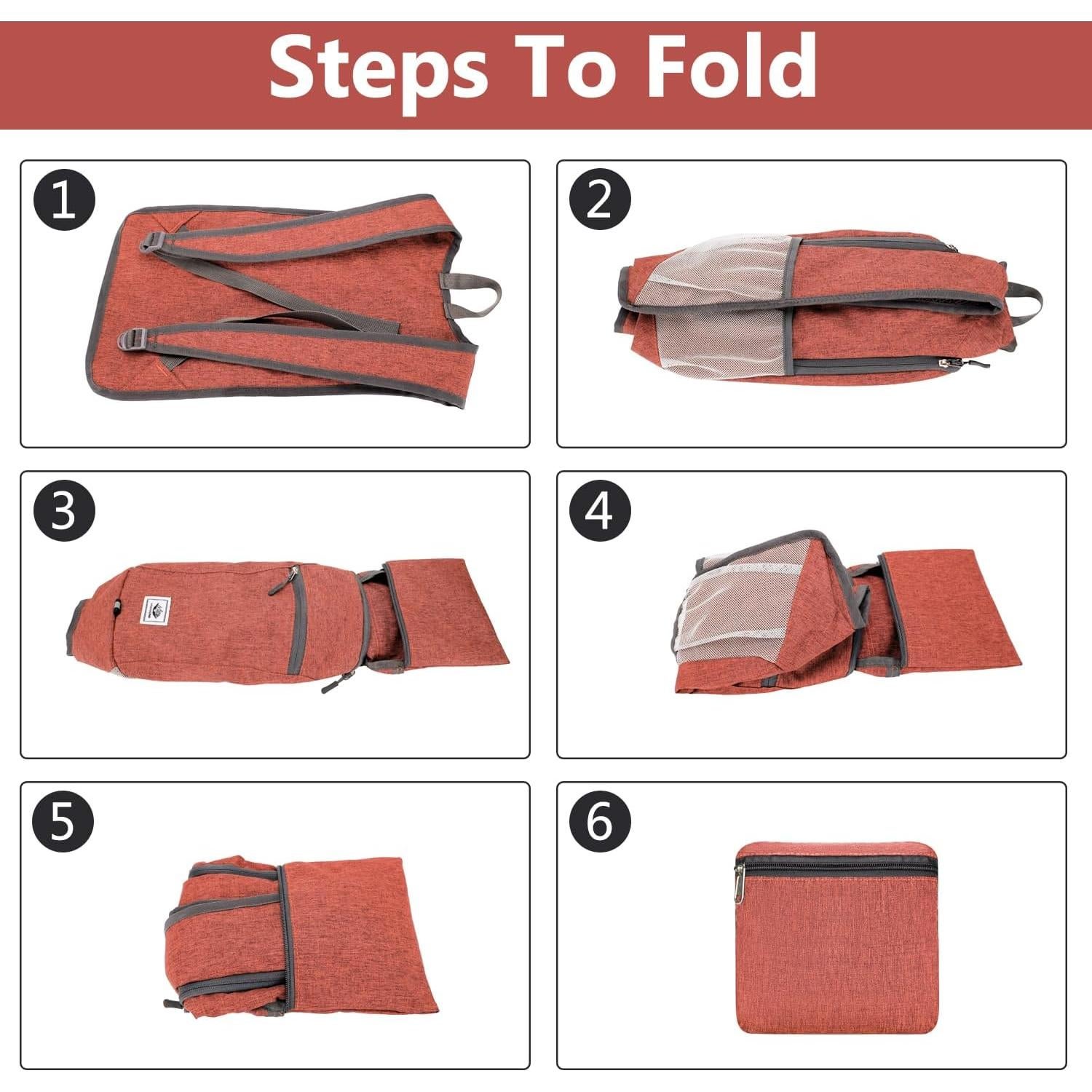 Mochila Plegable 15L Esup para Senderismo Impermeable Unisex