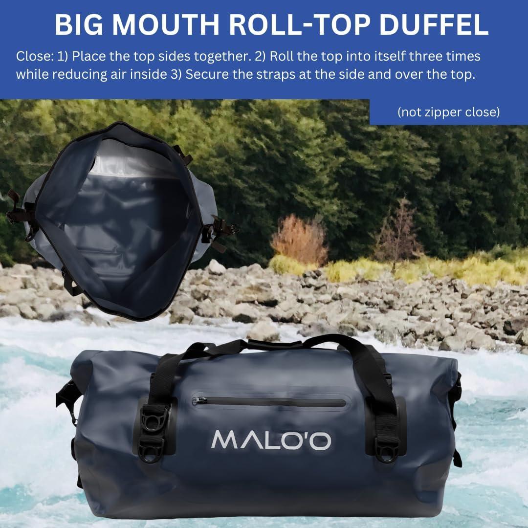 Bolsa Duffel Impermeable Malo'o 60L - Secado Rápido para Aventura