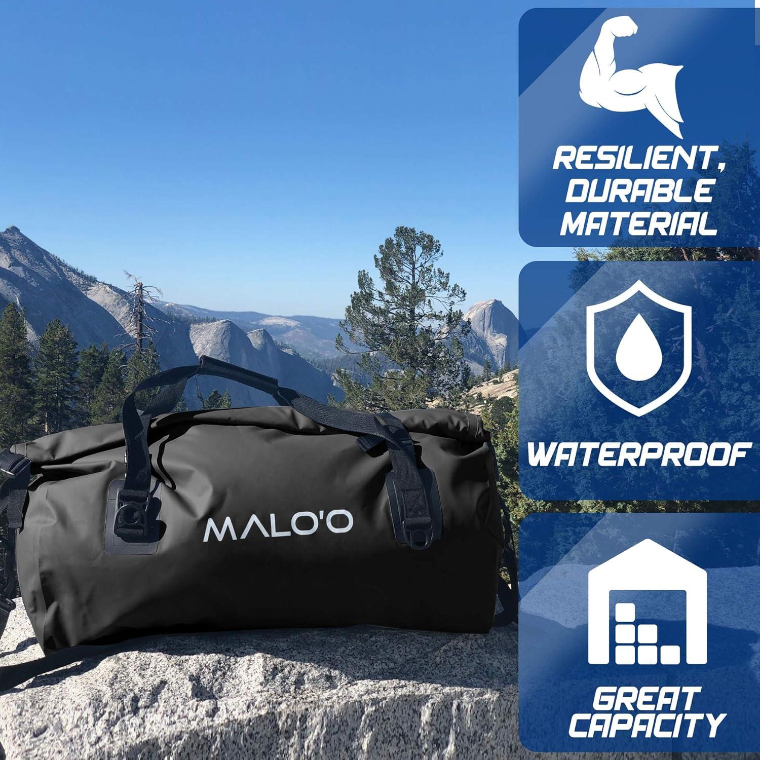 Bolsa Duffel Impermeable Malo'o 60L - Secado Rápido para Aventura