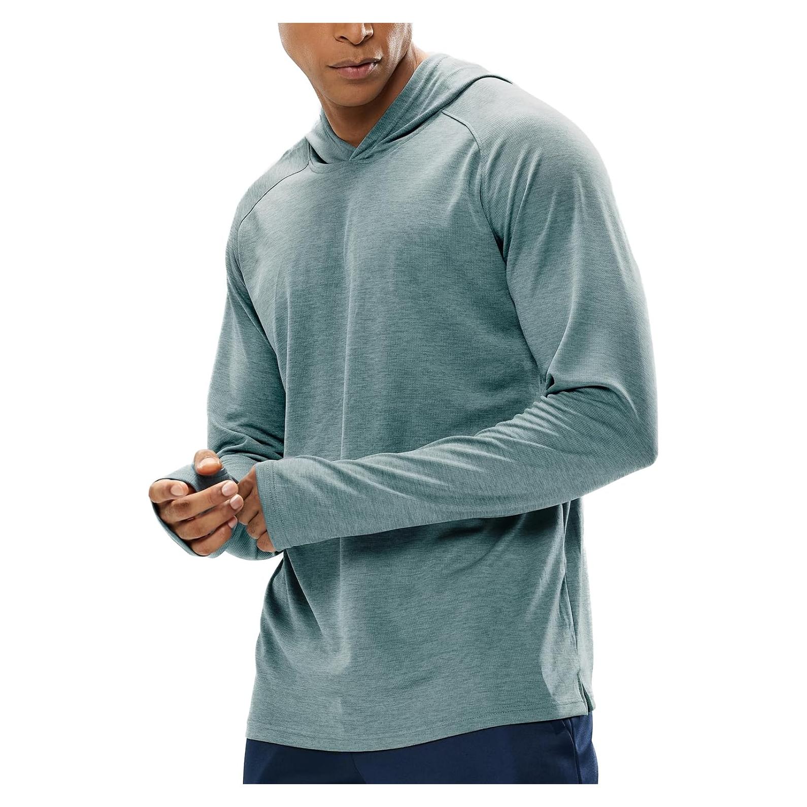 Sudadera MIER Hombre UPF 50+ Manga Larga Azul Humo