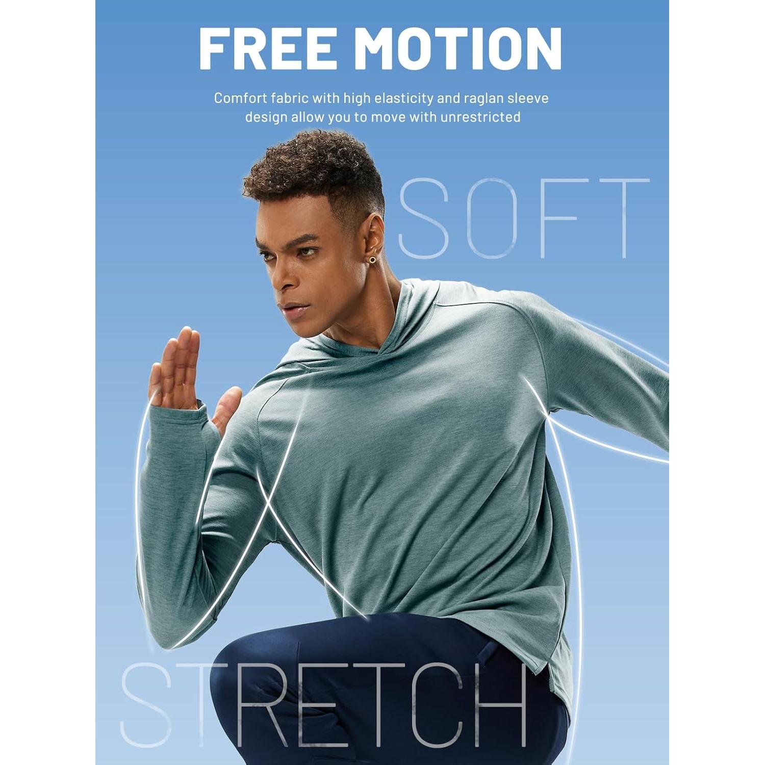 Sudadera MIER Hombre UPF 50+ Manga Larga Azul Humo