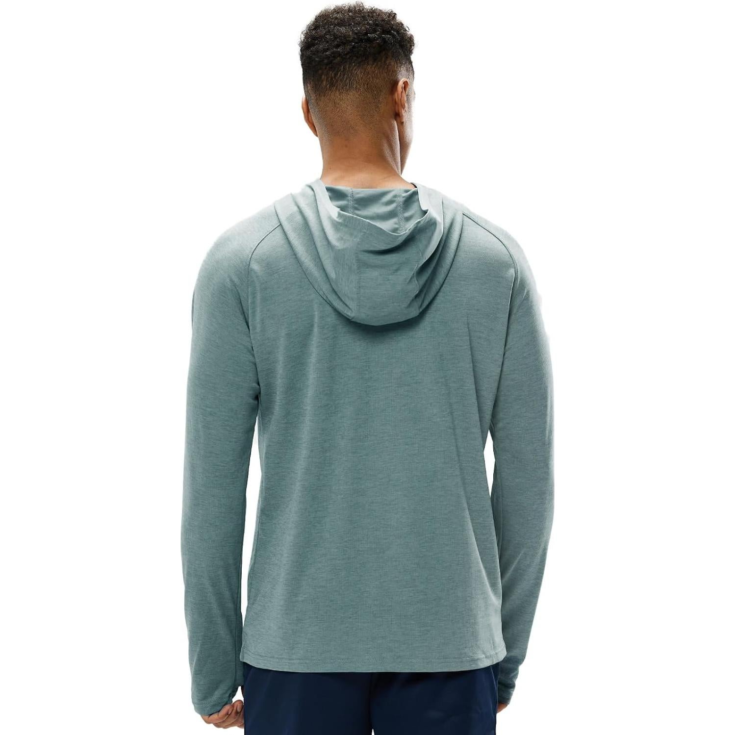 Sudadera MIER Hombre UPF 50+ Manga Larga Azul Humo