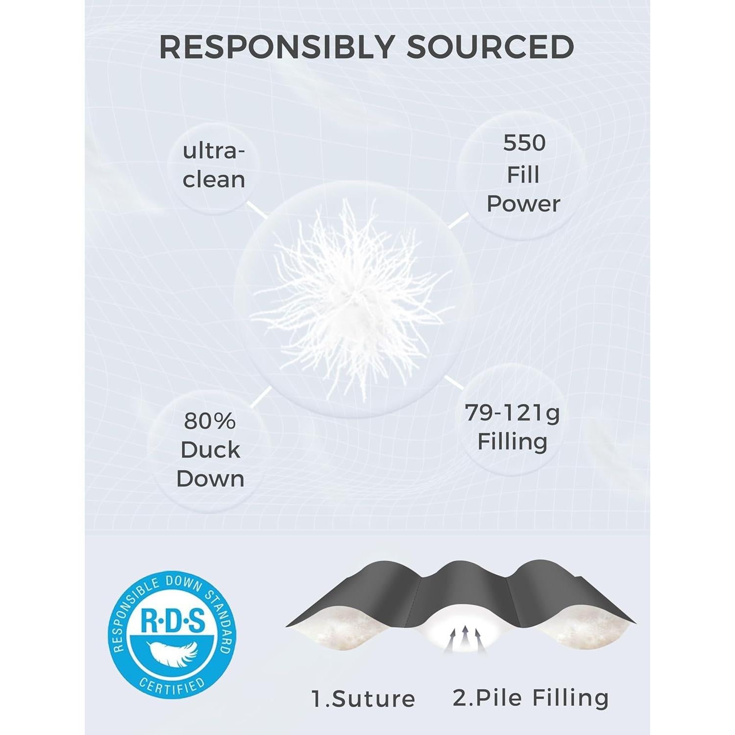 Chaqueta de Plumas Plegable Wantdo para Mujeres - Café Claro