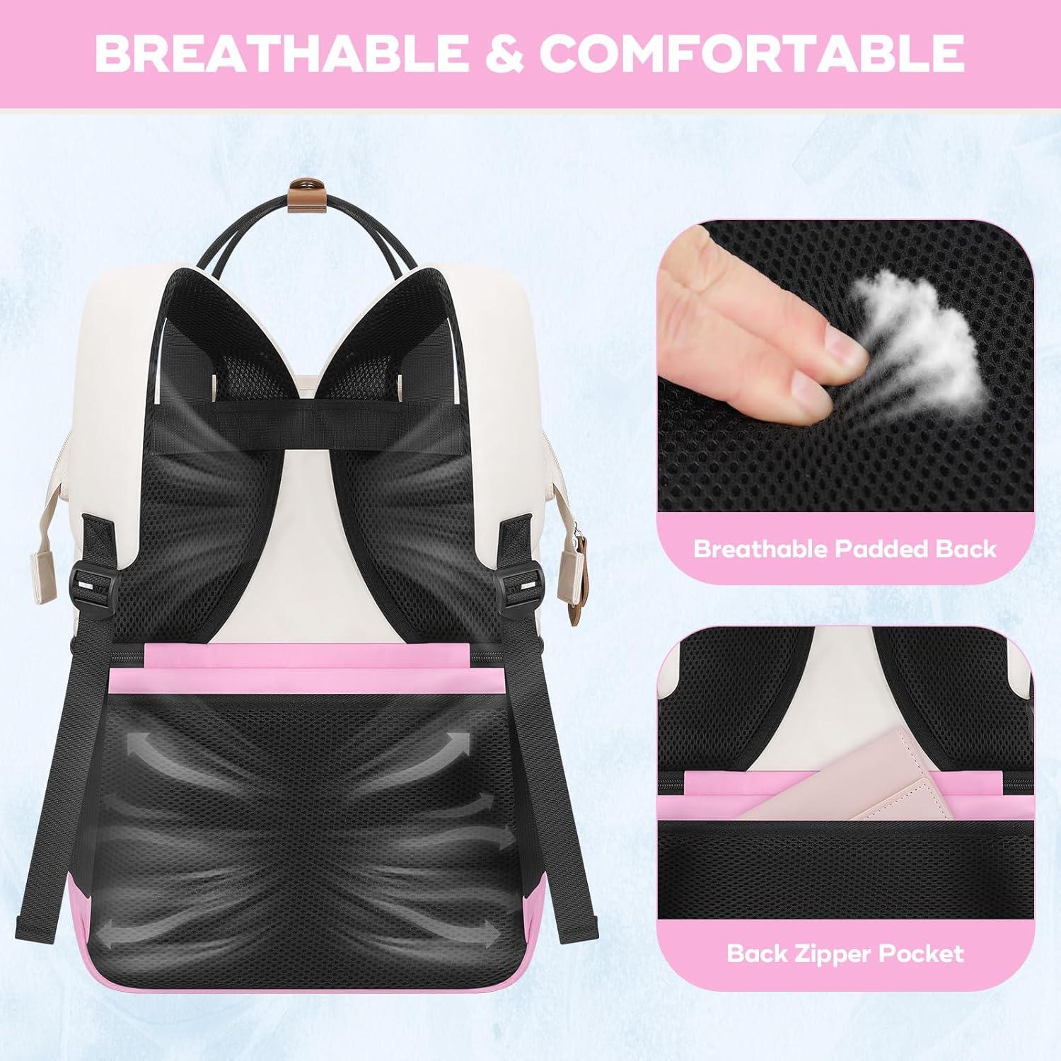 Mochila Cooler Aislada Maelstrom 24L Doble Piso Beige/Rosa