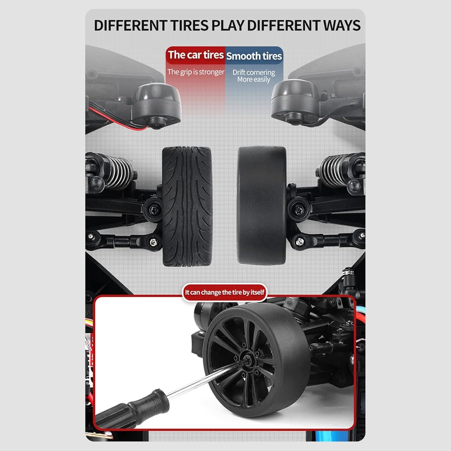 Coche Drift RC GoolRC 1:16 4WD 35KM/h con Luces LED