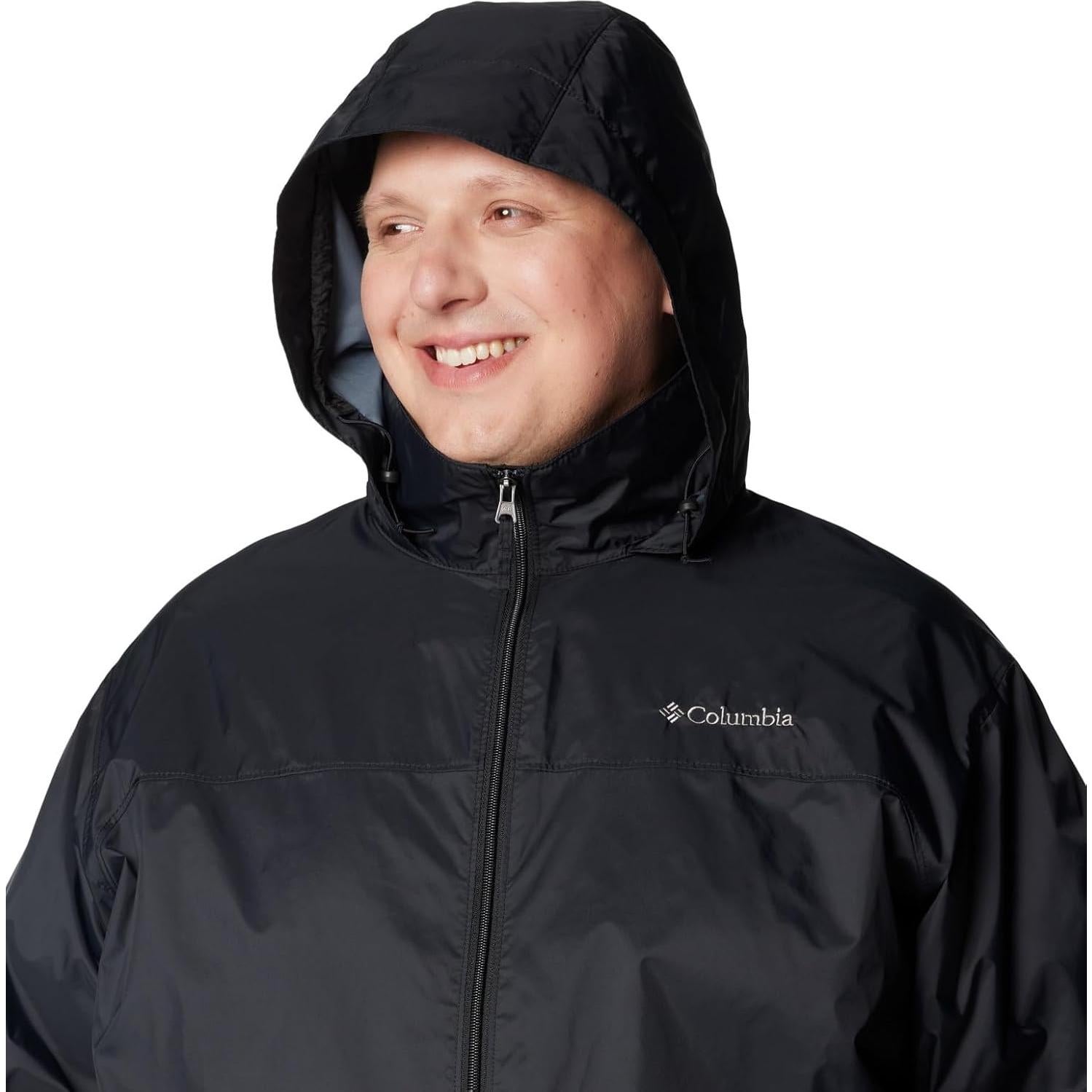 Chaqueta de Lluvia Columbia Glennaker Lake II Hombre XL Negra