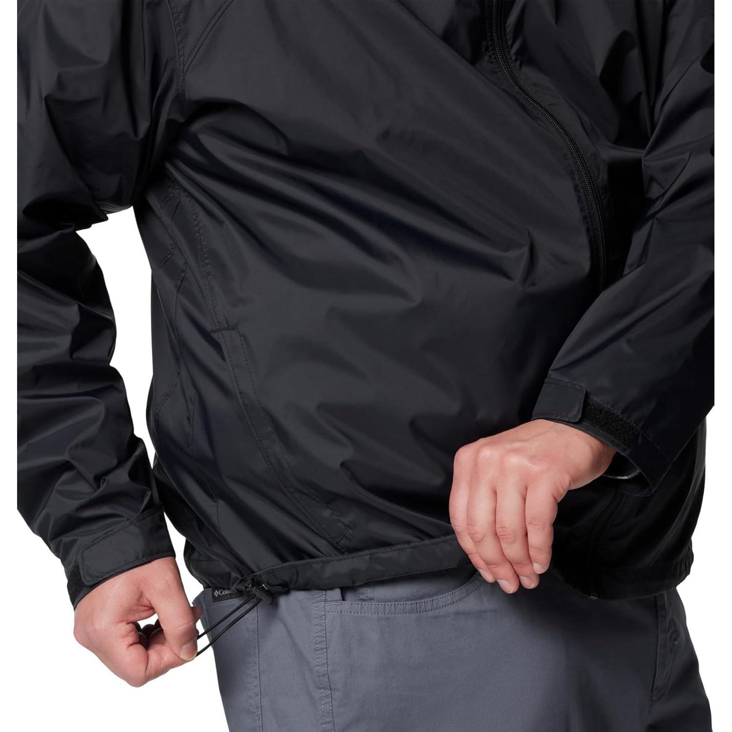Chaqueta de Lluvia Columbia Glennaker Lake II Hombre XL Negra