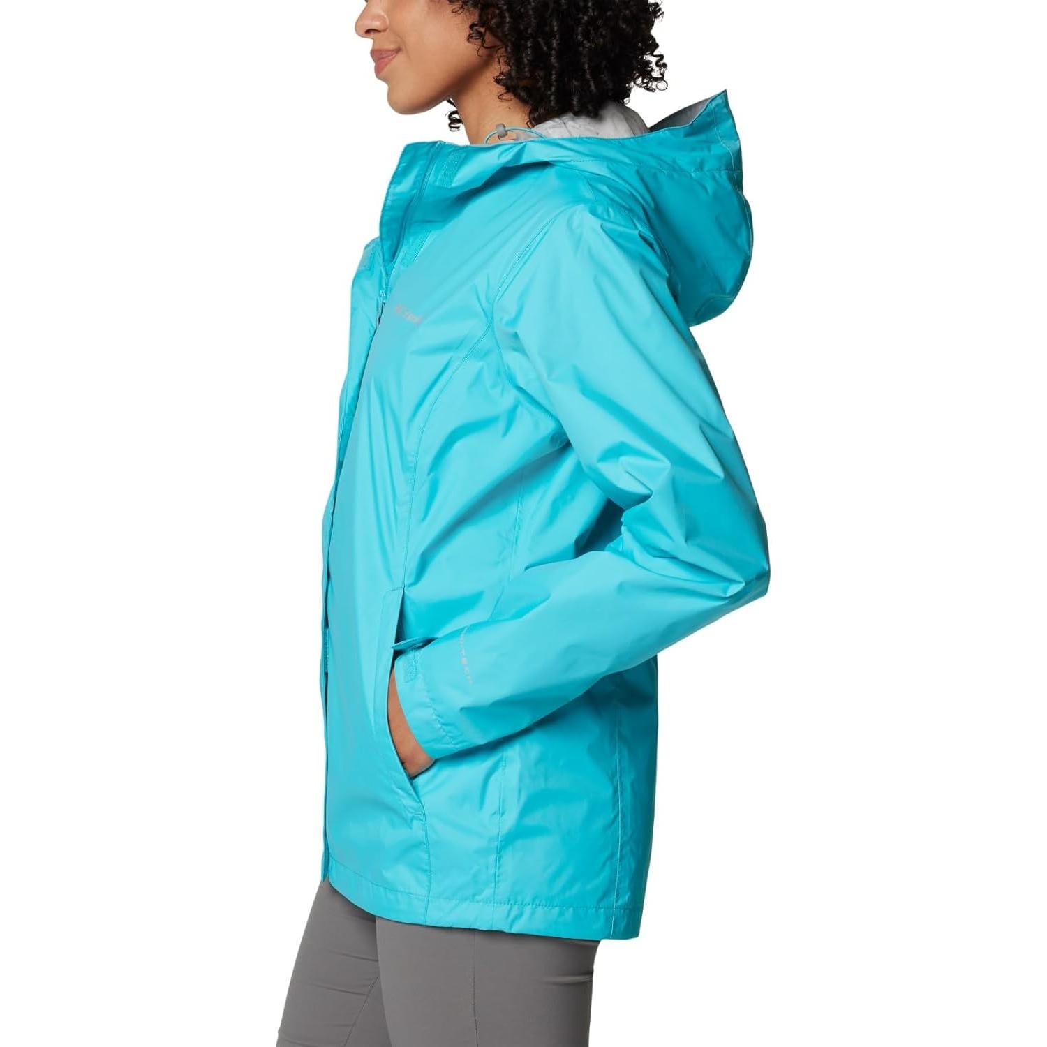 Chaqueta de Lluvia Columbia Arcadia II Mujer X-Pequeña Geyser
