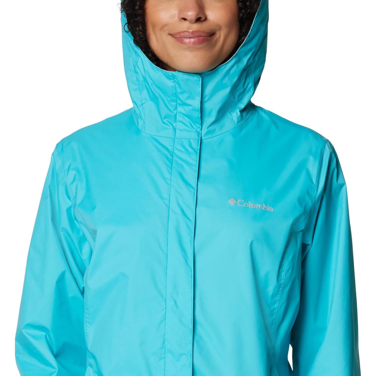Chaqueta de Lluvia Columbia Arcadia II Mujer X-Pequeña Geyser