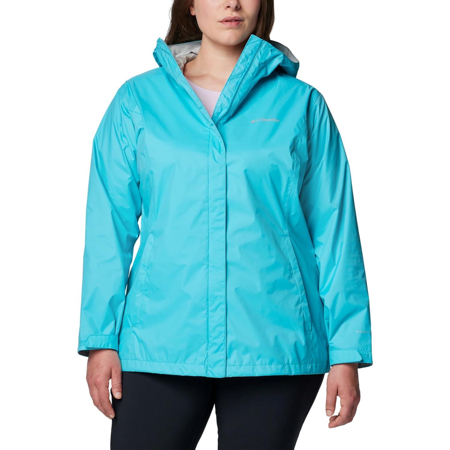 Chaqueta de Lluvia Columbia Arcadia II Mujer X-Pequeña Geyser