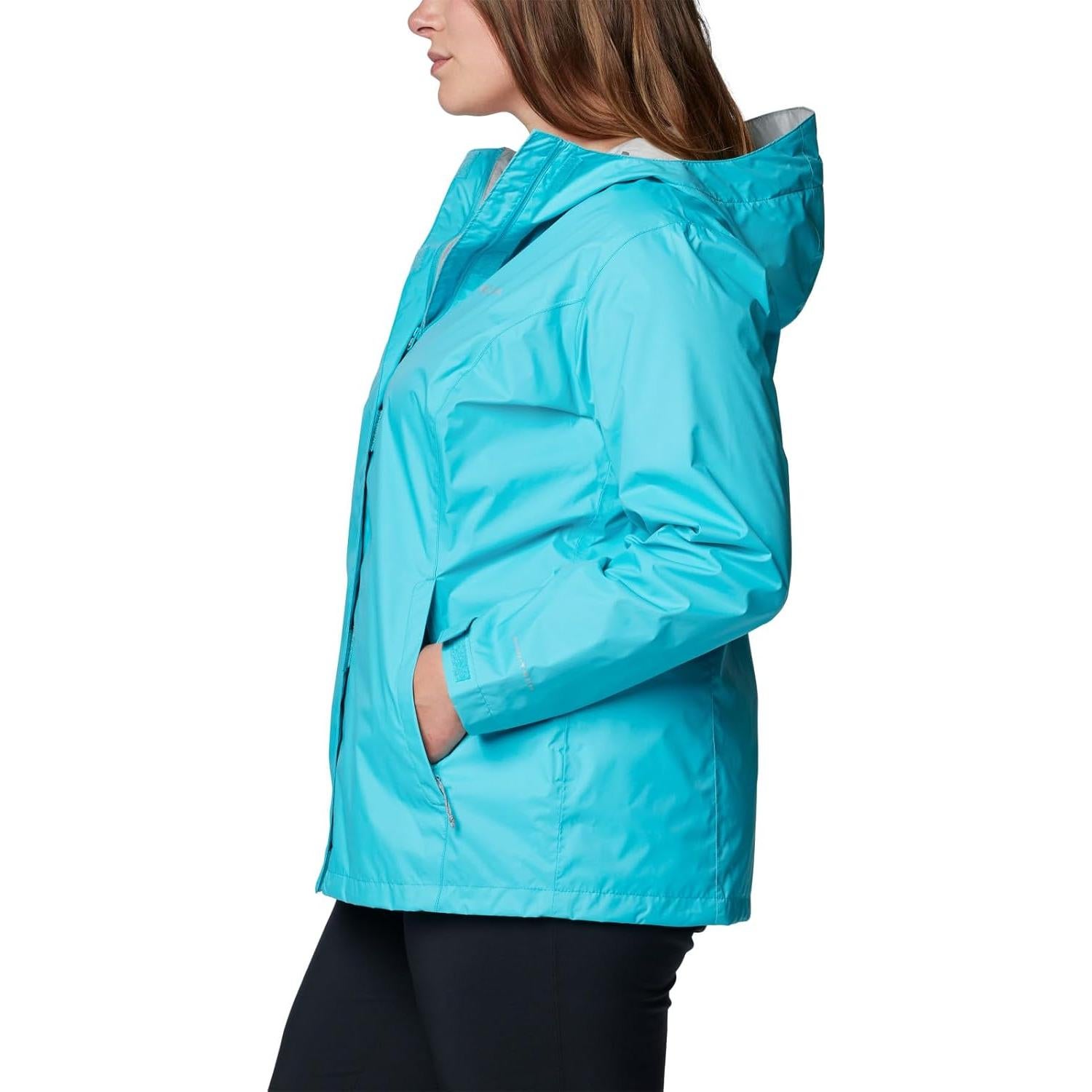 Chaqueta de Lluvia Columbia Arcadia II Mujer X-Pequeña Geyser