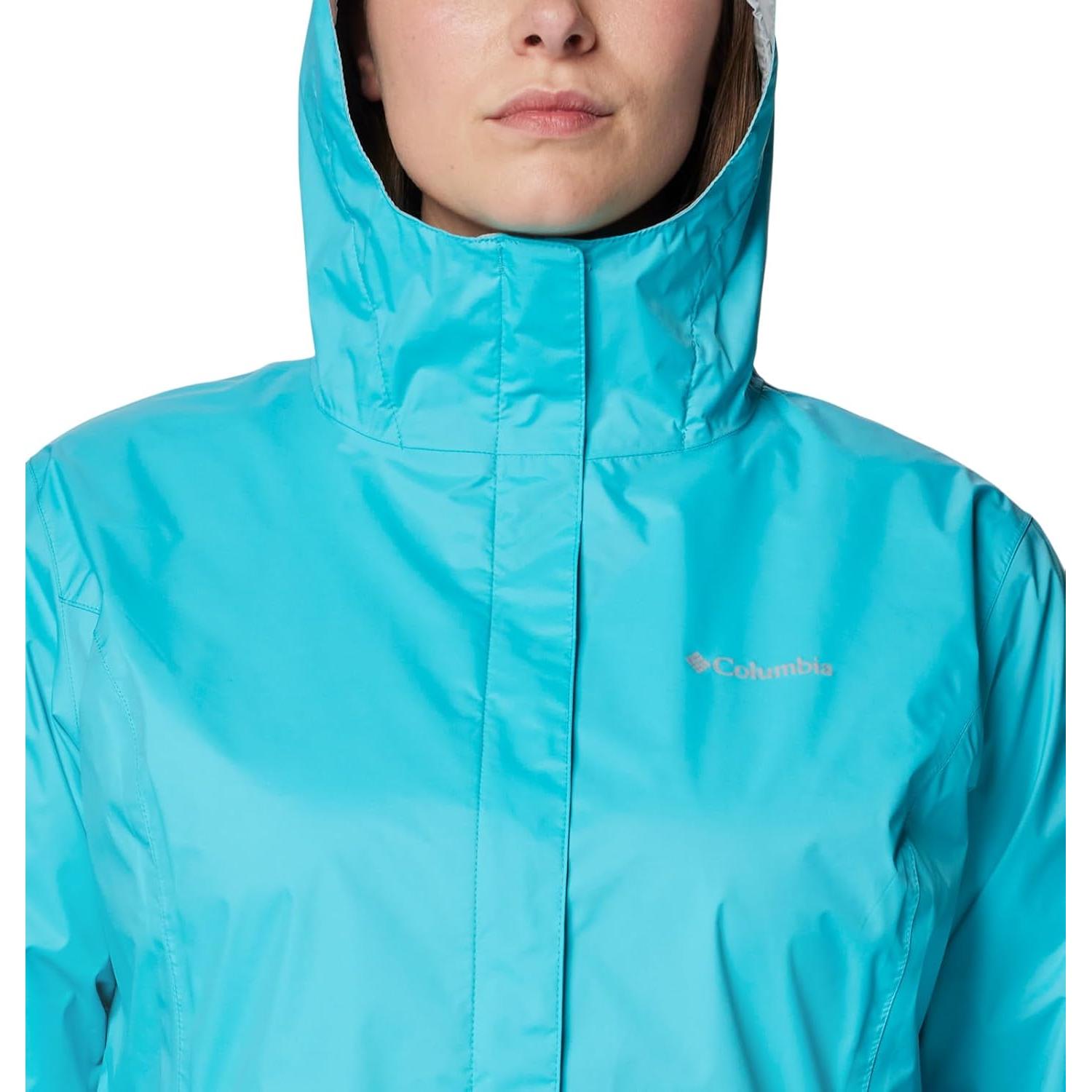 Chaqueta de Lluvia Columbia Arcadia II Mujer X-Pequeña Geyser