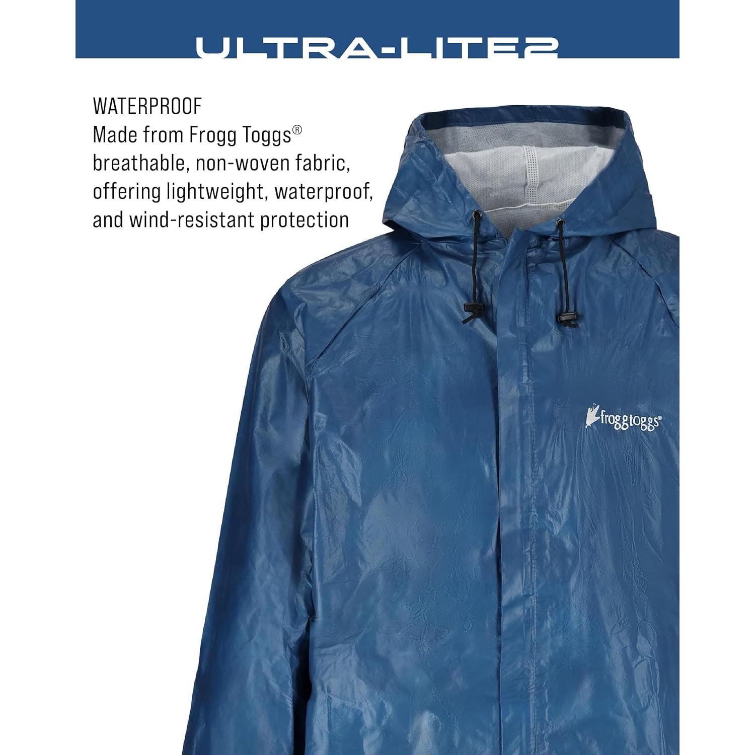 Chaqueta de Lluvia Impermeable FROGG TOGGS Ultra-Lite2 Azul Grande