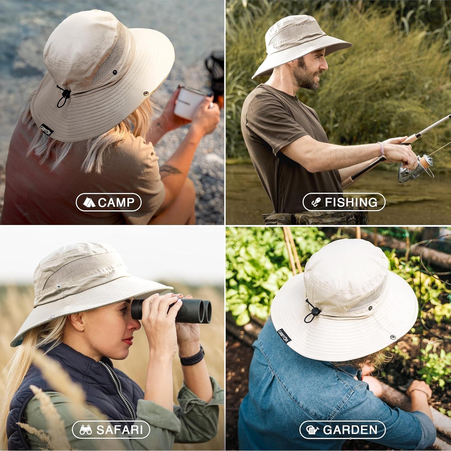 Sombrero de Sol GearTOP Unisex UPF 50+ Beige 7-7 1/2
