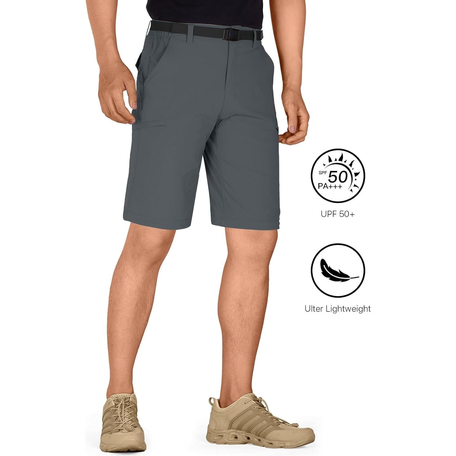 Pantalones de Senderismo Convertibles FREE SOLDIER Hombre 36W x 76L