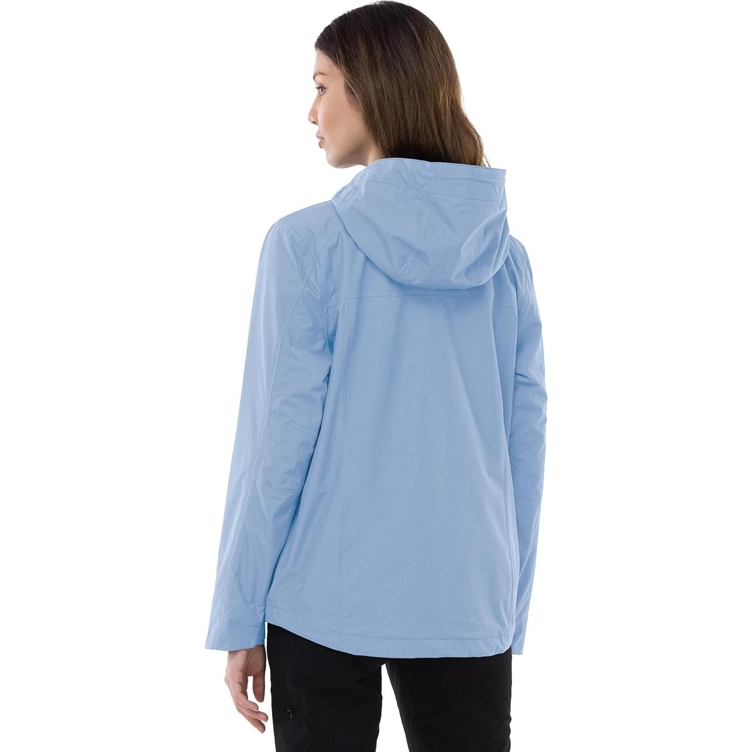 Chaqueta de Lluvia Plegable Outdoor Ventures Mujer Azul Grande