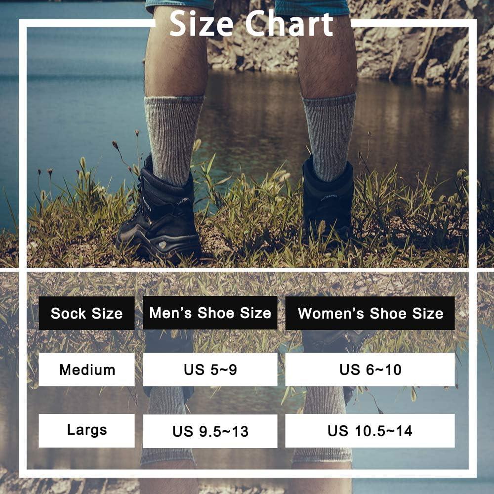 Calcetines de senderismo de lana merino para hombres - 2 pares