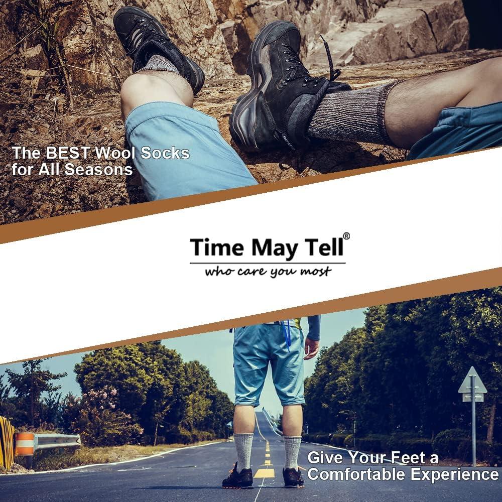 Calcetines de senderismo de lana merino para hombres - 2 pares