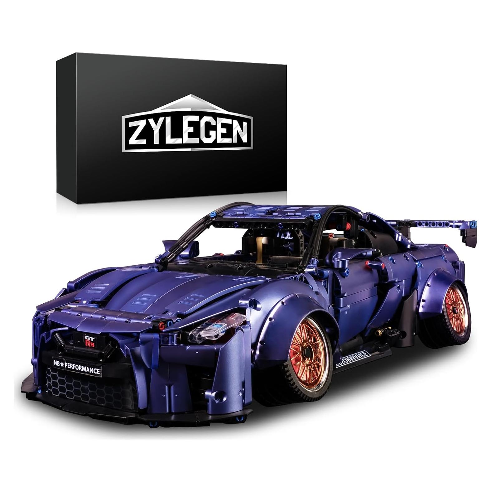 ZYLEGEN Kit de Construcción Coche Deportivo 54 cm Negro