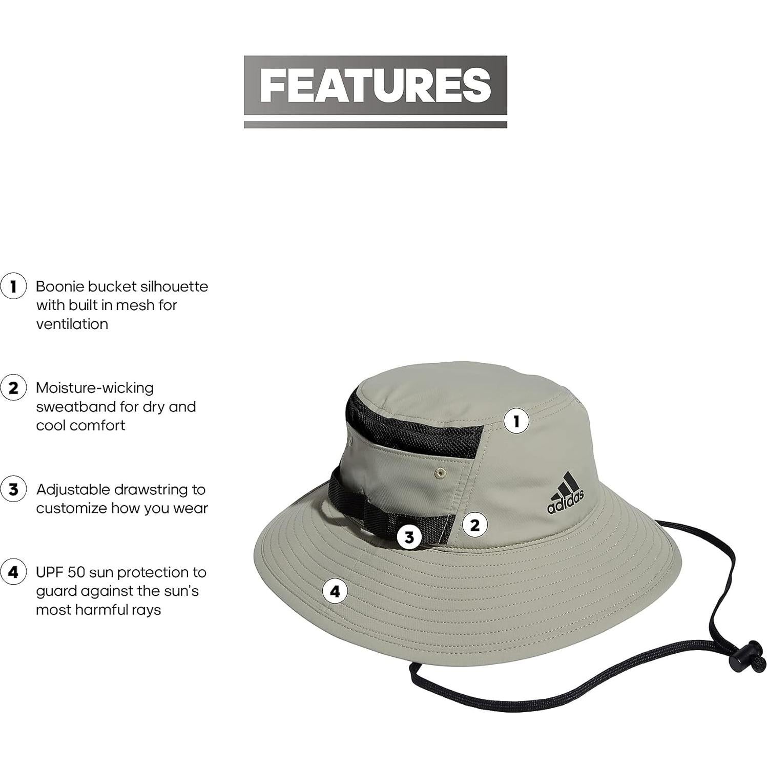 Sombrero de Cubo Adidas Victory 3 para Hombre UPF 50