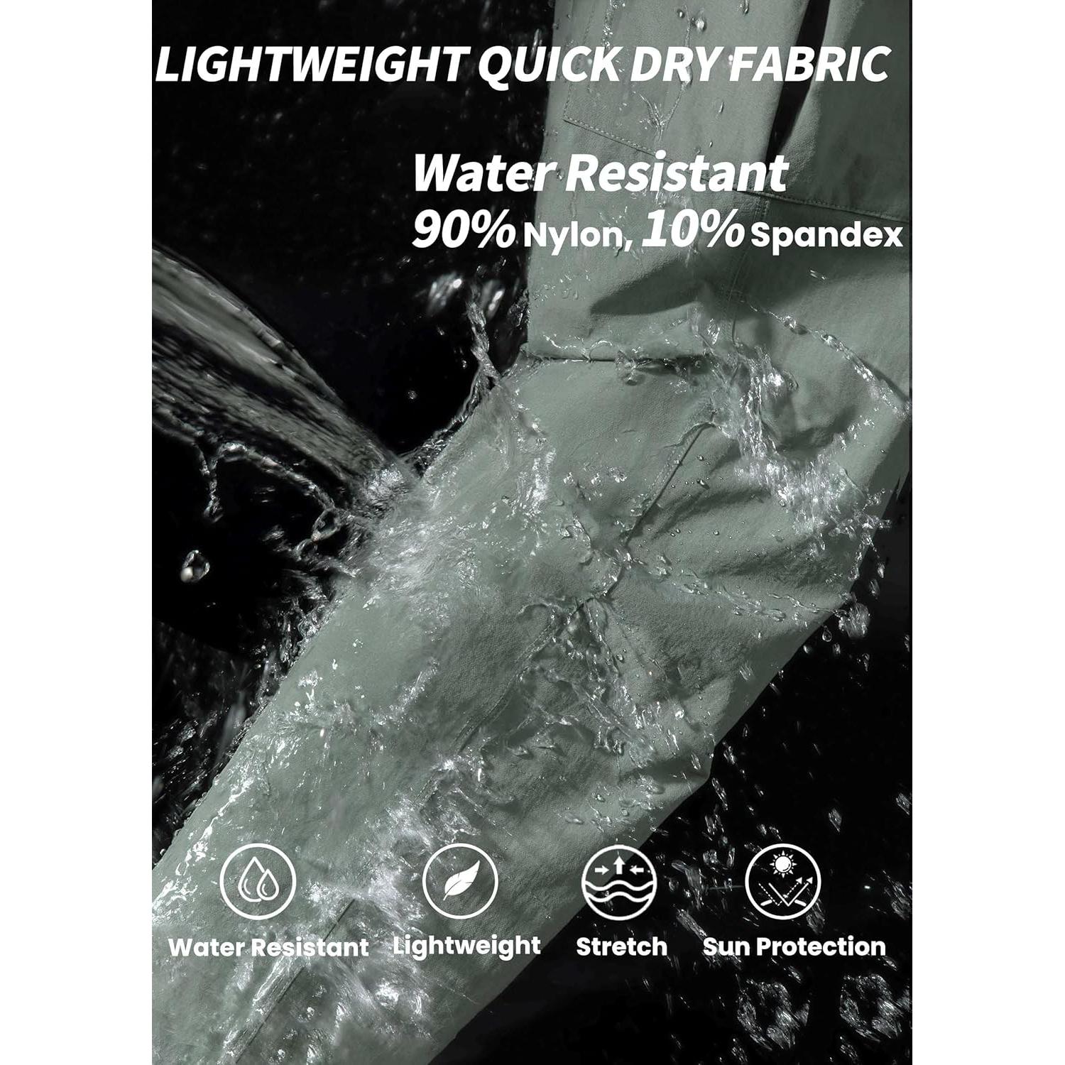 Pantalones de Senderismo Cargo Hooxum para Mujeres - Secado Rápido