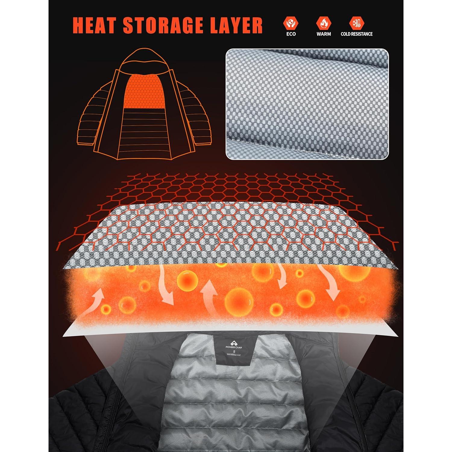 Chaqueta Puffer Ligera Hombre Marca Desconocida XX-Large Negra